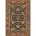 Antique Collection Brown Blue Area Rug