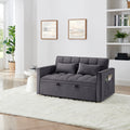 Antique Gray Convertible Sofa Bed With Usb Port Folding Loveseat Sleeper Sofa Couch With Adjustable Backrest