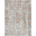 Antique Loom Power Loom Polyester Cream Rust Area Rug 2 X 3