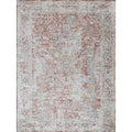 Antique Loom Power Loom Polyester Rust Beige Area Rug 2 X 3