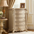 Five Drawer Chest With Cabriole Legs Antique Pearl Cherry Oak