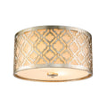 Antique Silver Flush Ceiling Light Modern Traditional By Lucas Mckearn N A