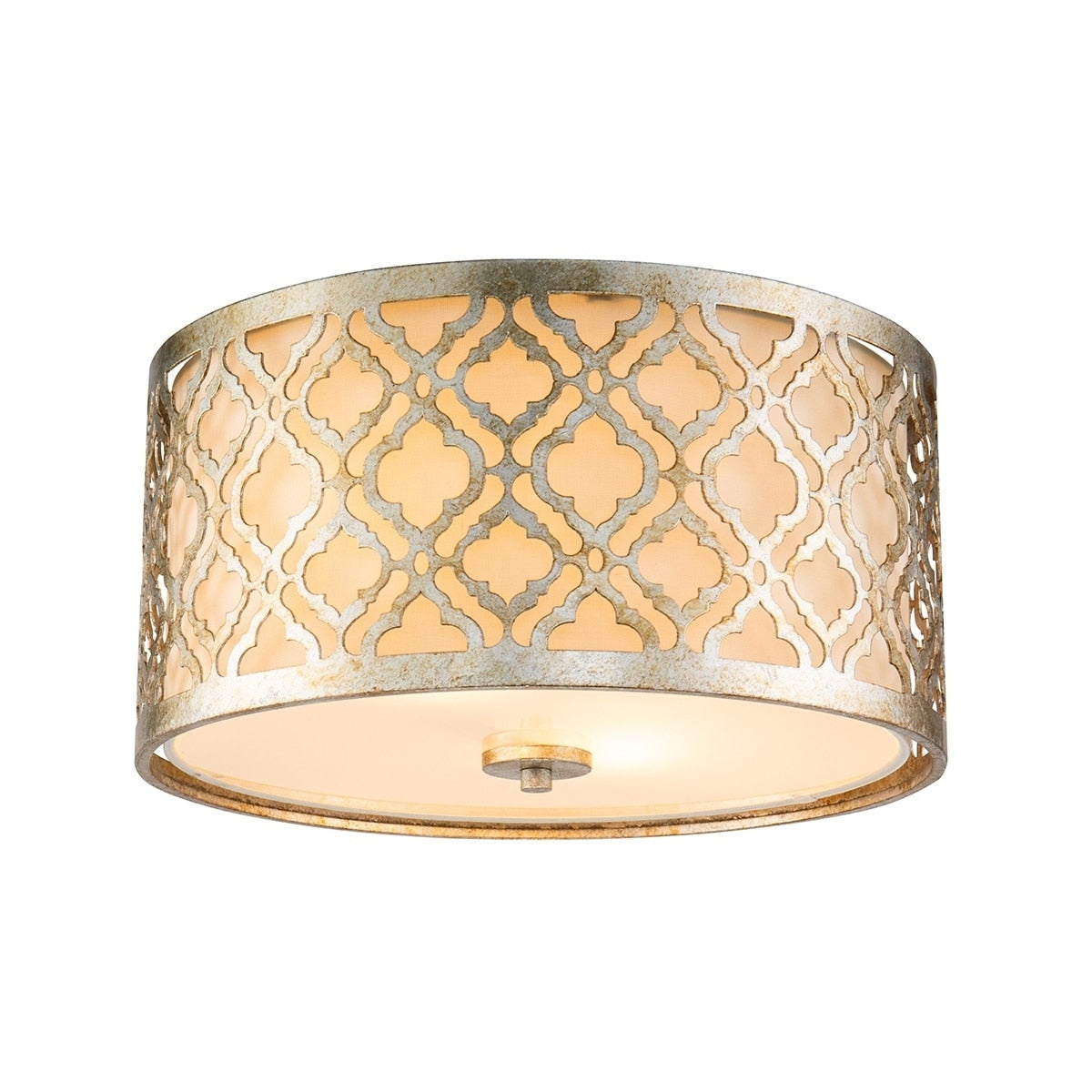 Antique Silver Flush Ceiling Light Modern Traditional By Lucas Mckearn N A
