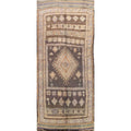Antique Tribal Oriental Moroccan Hallway Runner Rug Wool Handmade 52 X 130
