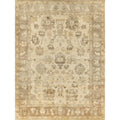 Antique Weave Oushak Hand Knotted New Zealand Wool Ivory Gray Beige Area Rug 3 X 9