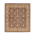 Antique Weave Ziegler Hand Knotted New Zealand Wool Brown Ivory Area Rug 9 X 10