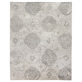 Antiqued Silk Hand Knotted Bamboo Silk Beige Ivory Area Rug 6 X 9