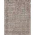 Antiqued Silk Hand Knotted Bamboo Silk Silver Area Rug