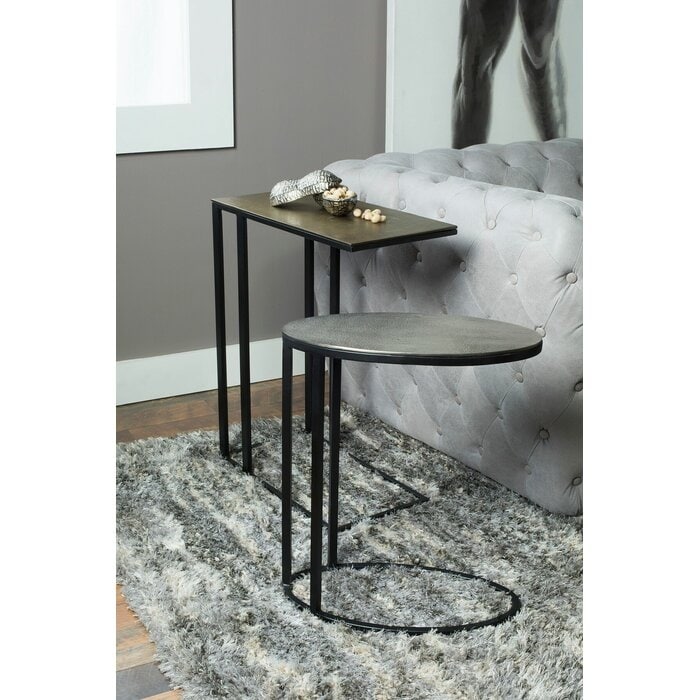 Silver Gold Nesting Tables