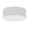Anton 19 Inch Linen White Led Flush Mount