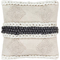 Antwan Hand Woven Patterned 22 Inch Poly Or Feather Down Throw Pillow