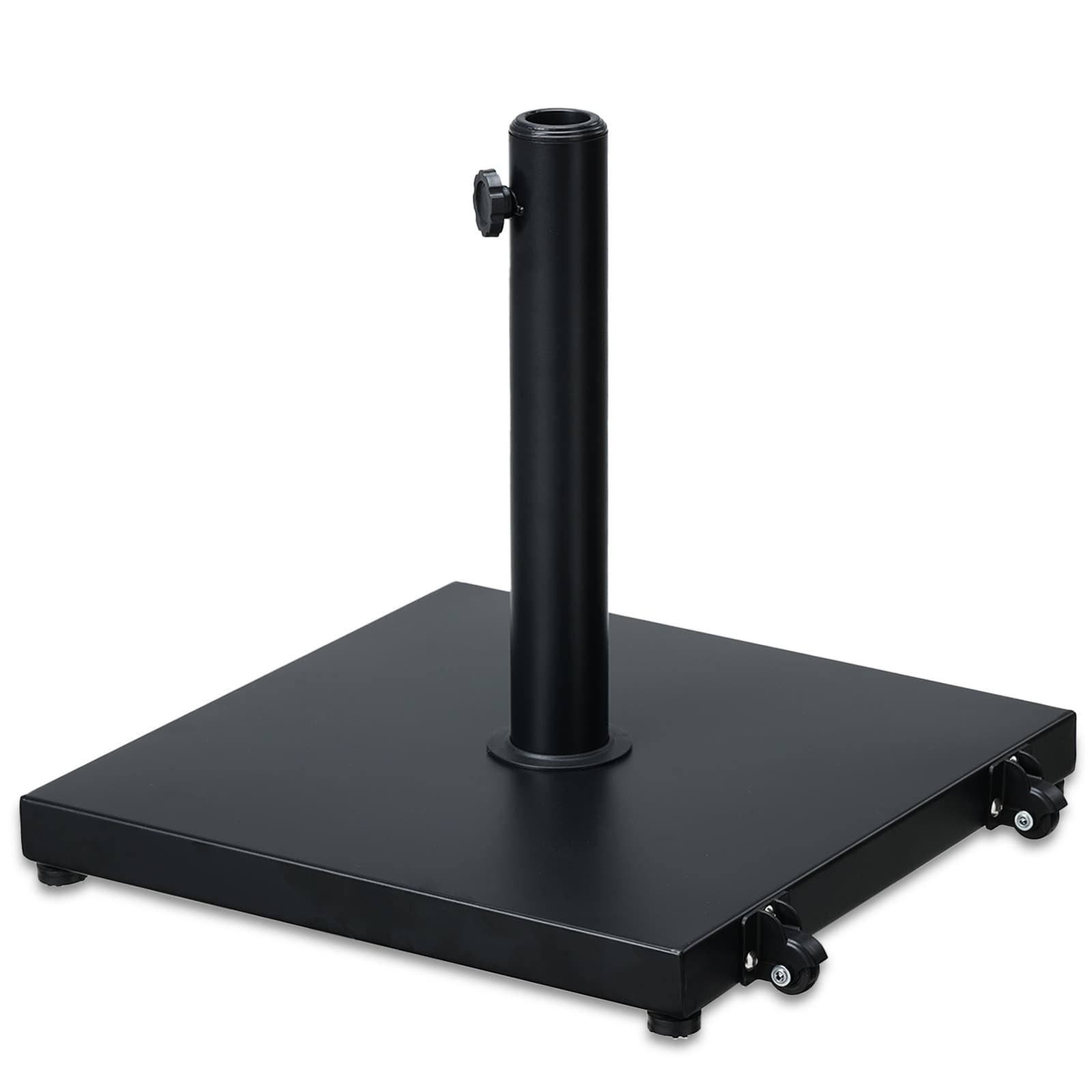Aoodor 40 Lbs Concrete Umbrella Base Square Stand With Wheel N A
