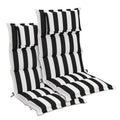 Aoodor High Back Patio Chair Cushions Set Of 2 47 X 21 X 2.4 Inch