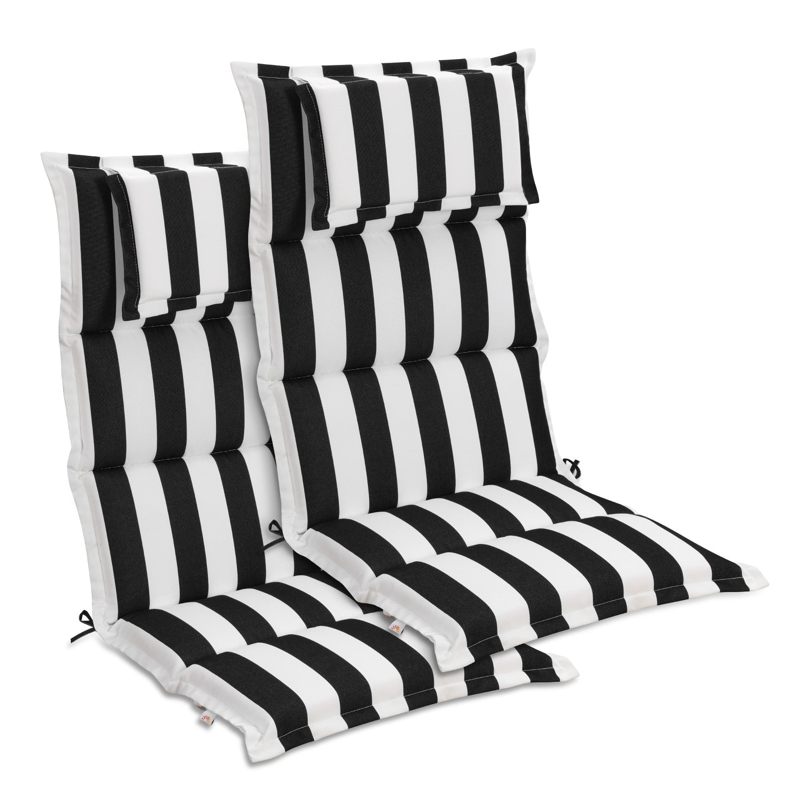 Aoodor High Back Patio Chair Cushions Set Of 2 47 X 21 X 2.4 Inch