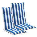Aoodor High Back Tufted Patio Chair Cushions Set Of 2 47 X 21 X 2.4 Inch