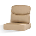 Aoodor Smile Outdoor Chair Cushions Set Sunbrella Fabric High Back And Deep Seating Outdoor Cushion
