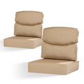 Aoodor Smile Outdoor Chair Cushions Set Sunbrella Fabric High Back And Deep Seating Outdoor Cushion Set Of 2