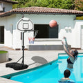 Aosom Height Adjustable Portable Poolside Basketball Hoop
