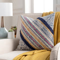 Apala Striped Block Print Throw Pillow