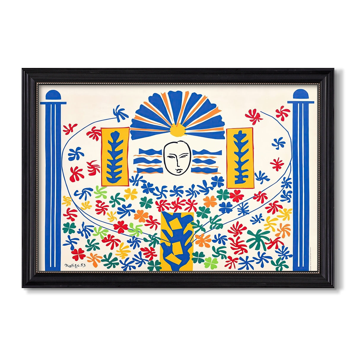 Apollo 1953 Henri Matisse Custom Framed Canvas