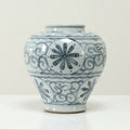 Approx. 14.6 Inches Subtle Blue And White Vase 7 Opening