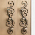 Apta Curling Candle Wall Sconces Set Of 2