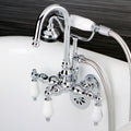 Aqua Vintage Wall Mount Clawfoot Tub Faucet