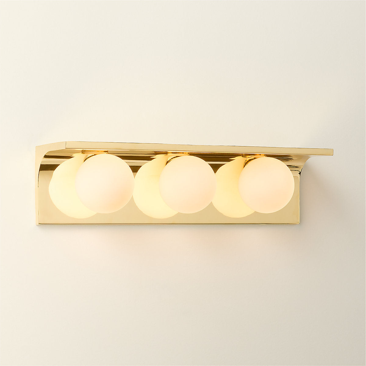 Aqua Virgo Unlacquered Brass Wall Sconce