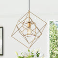 Arabella Gold 1 Light Pendant With Clear Shade