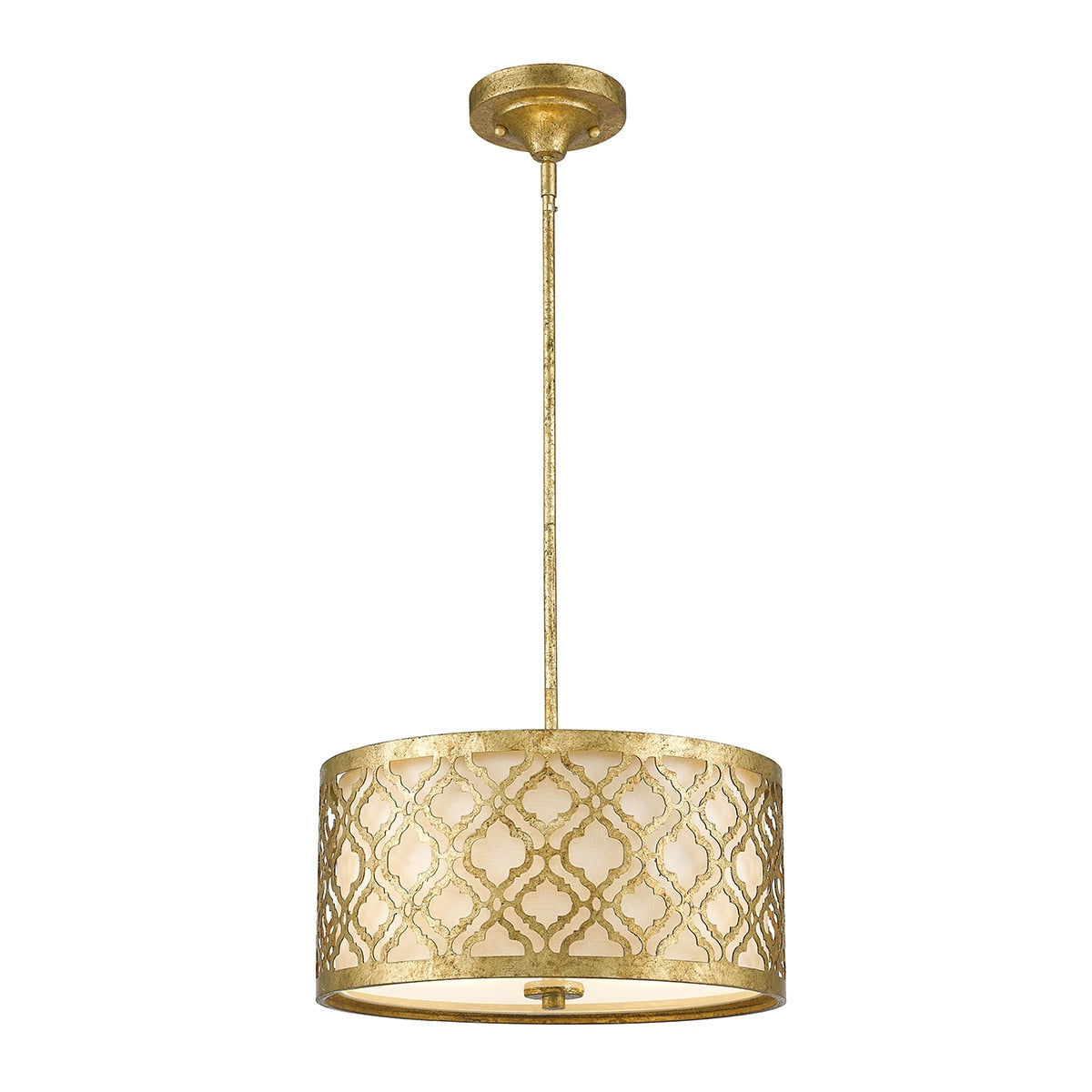 Arabella Medium Pendant In Distressed Gold By Lucas Mckearn N A
