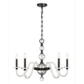 Aragon 5 Light Chandelier In Mediterranean Bronze