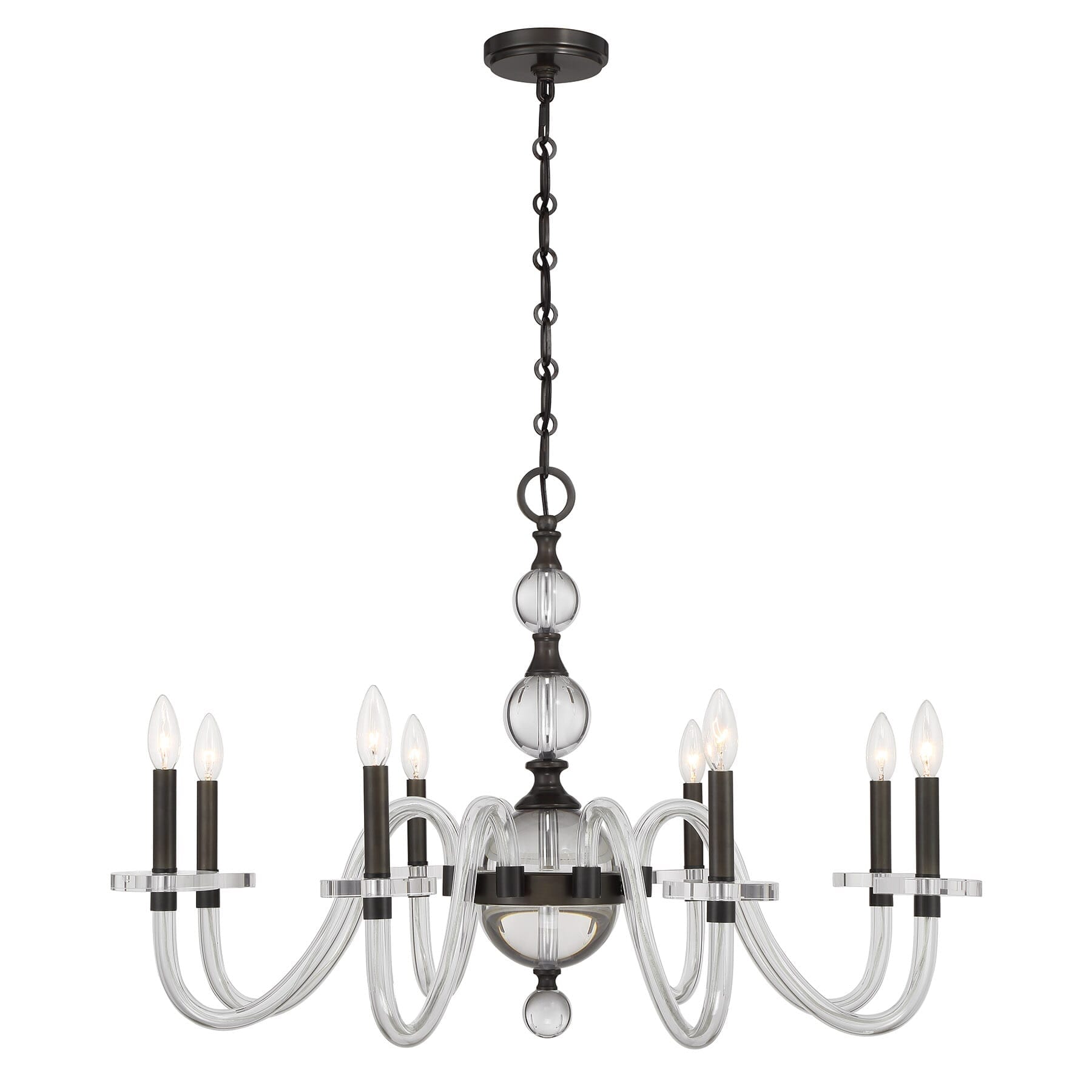 Aragon 8 Light Chandelier In Mediterranean Bronze