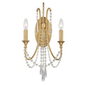 Arcadia 2 Light Antique Gold Wall Mount 11.25 W X 21.25 H X 7.25 D