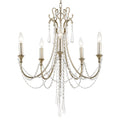 Arcadia 5 Light Antique Silver Chandelier