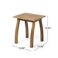 Arcadia Outdoor 2 Seater Acacia Wood Rocking Chairs And Side Table Set By Christopher Knight Home