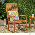 Arcadia Outdoor Acacia Wood Rocking Chair By Christopher Knight Home