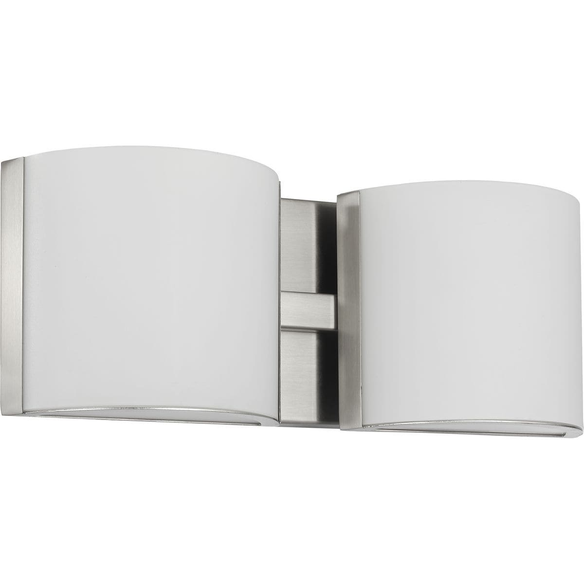 Arch Led Collection Brushed Nickel Two Light Led Bath