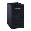 Hirsh 23 D Arch Pull Handle Mobile Pedestal 2 Drawer File Cabinet Black