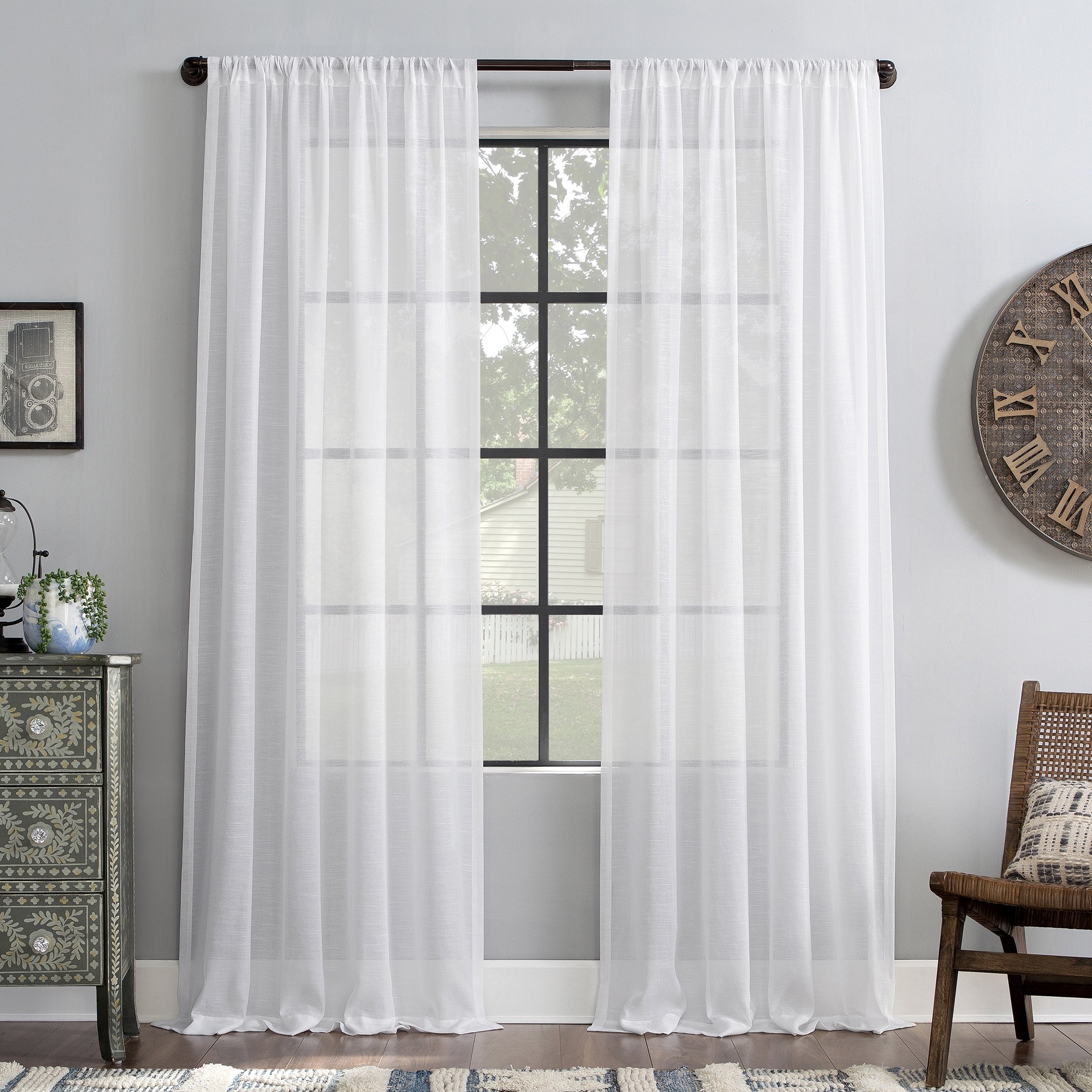 Archaeo Slub Textured Linen Blend Curtain