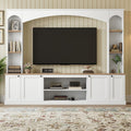 Arched Entertainment Center Wall Unit With Bookshelf Storage Cabinet Tv Stand Media Console For Tvs Up To 70