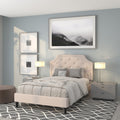 Full Size Tufted Upholstered Platform Bed