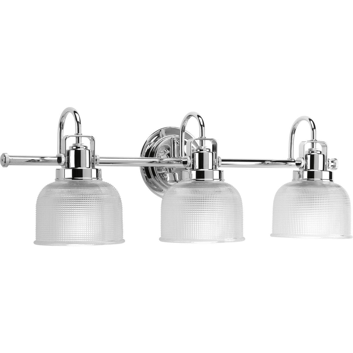 Strick Bolton Fairhurst Silvertone 3 Light Chrome Bath Light