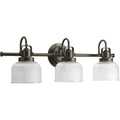 Progress Lighting Bronze Archie Collection 3 Light Venetian Bronze Bath Light