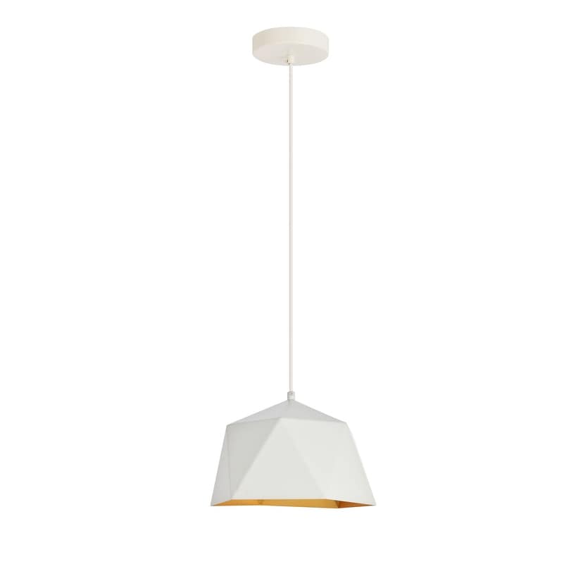 Arden Collection Pendant D10.2 H6.7 Lt 1 White And Golden Inside Finish