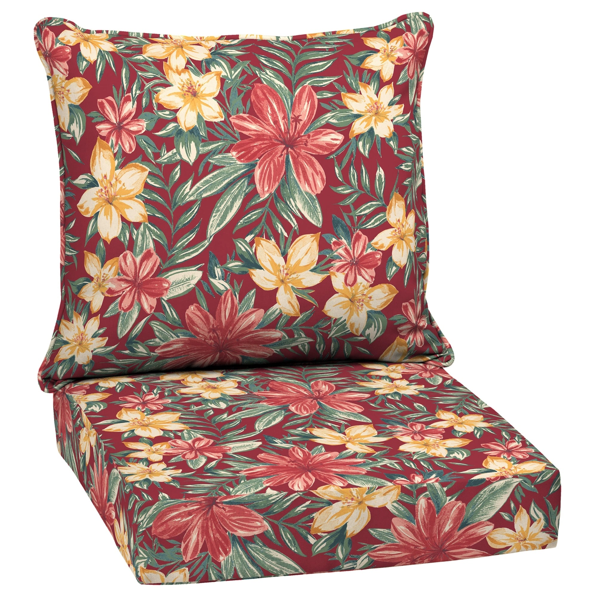 Arden Selections Ruby Clarissa Tropical Outdoor Deep Seat Set