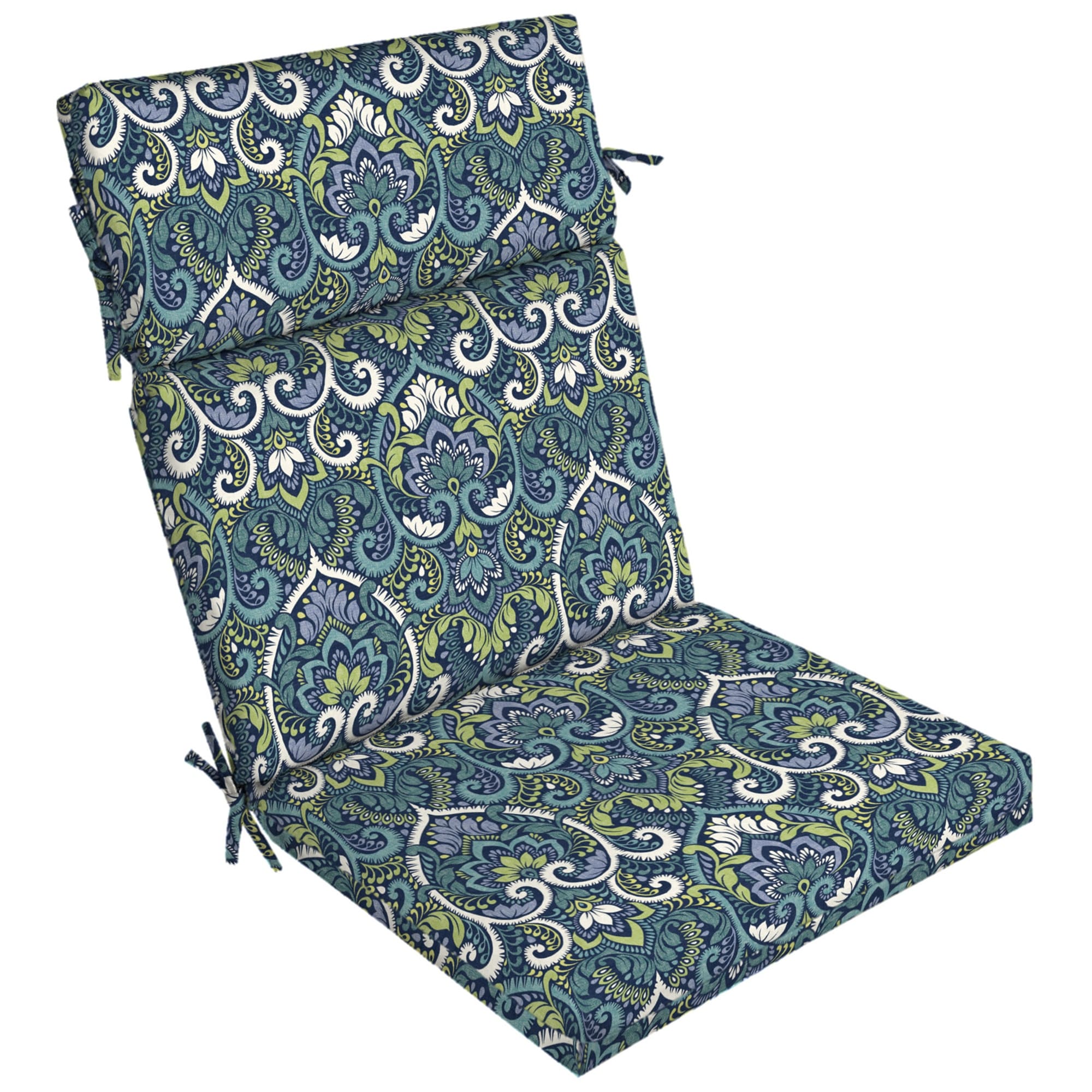 Arden Selections Sapphire Aurora Damask Dining Chair Cushion
