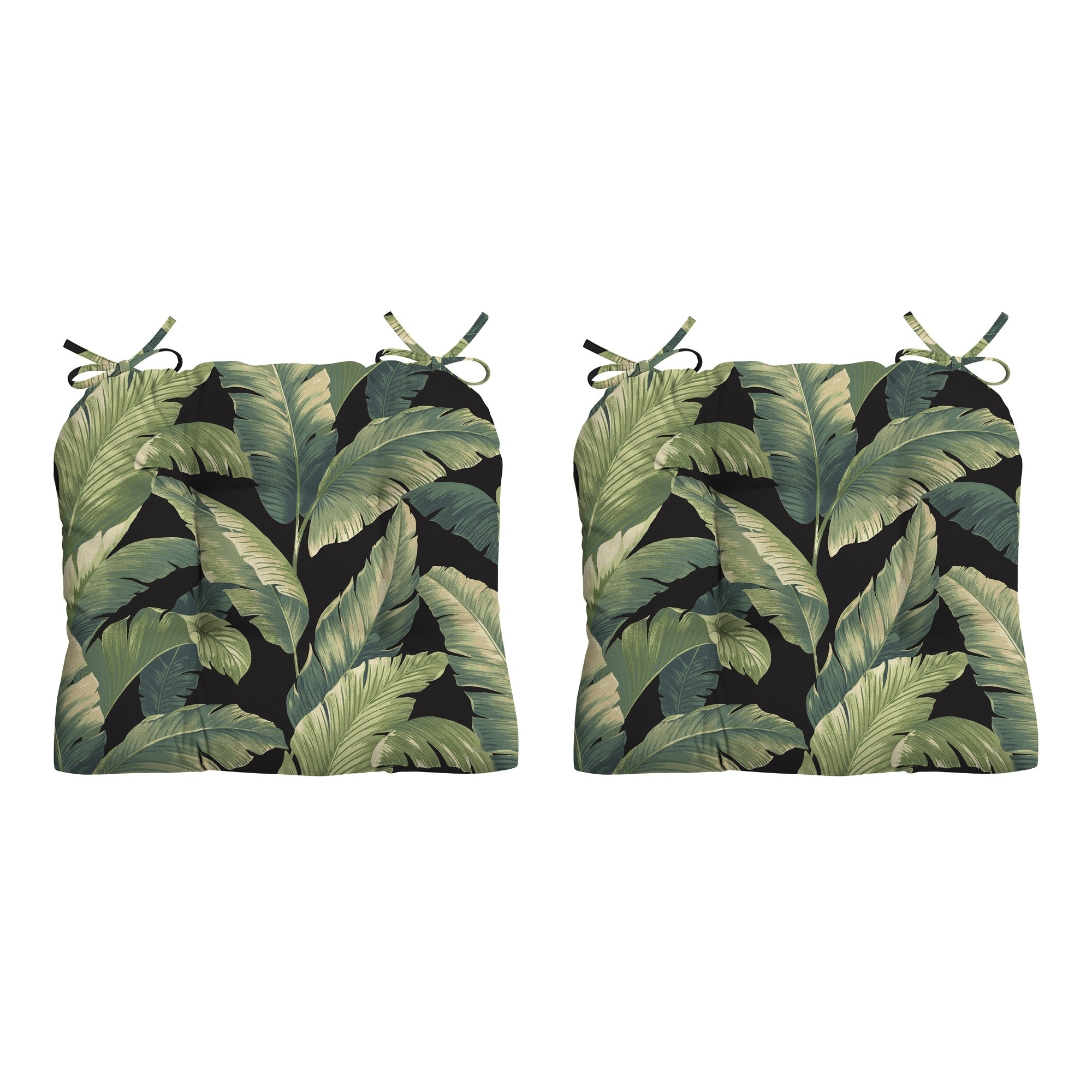 Arden Selections Ruby Clarissa Tropical Wicker Seat Cushion 2 Pack