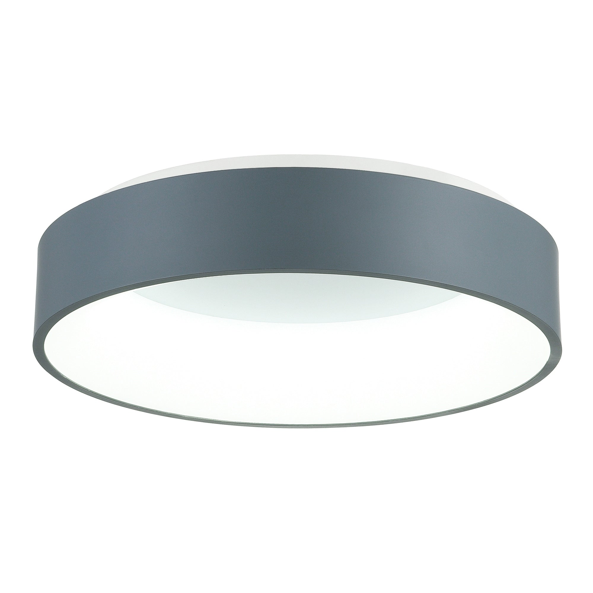 Arenal Collection White Finish Stainless Steel Led Flush Mount