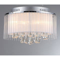 Ares Chrome Five Light Chandelier