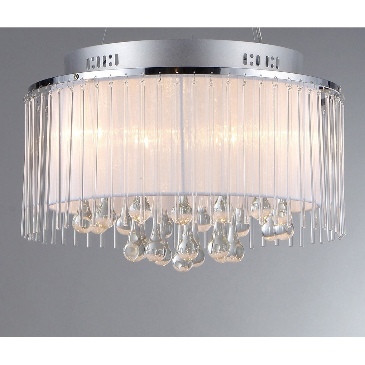 Ares Chrome Five Light Chandelier